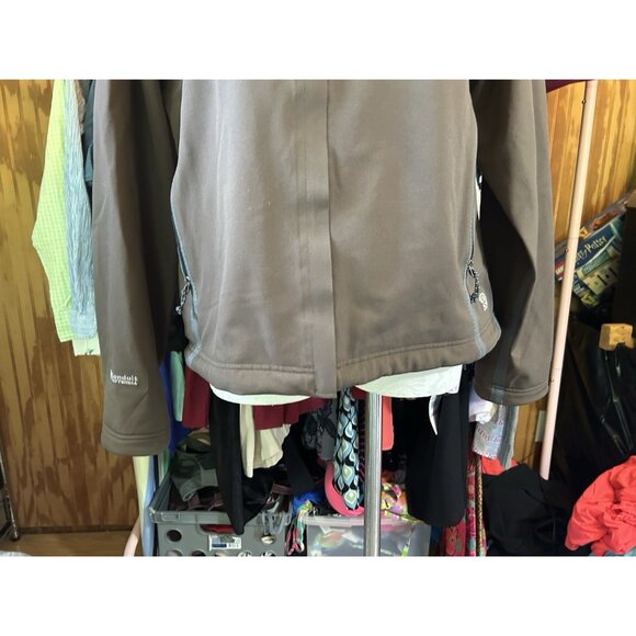 Mountain Hardwear Jacket Womens L Brown Full Zip Conduit Softshell Outdoors - Picture 3 of 16